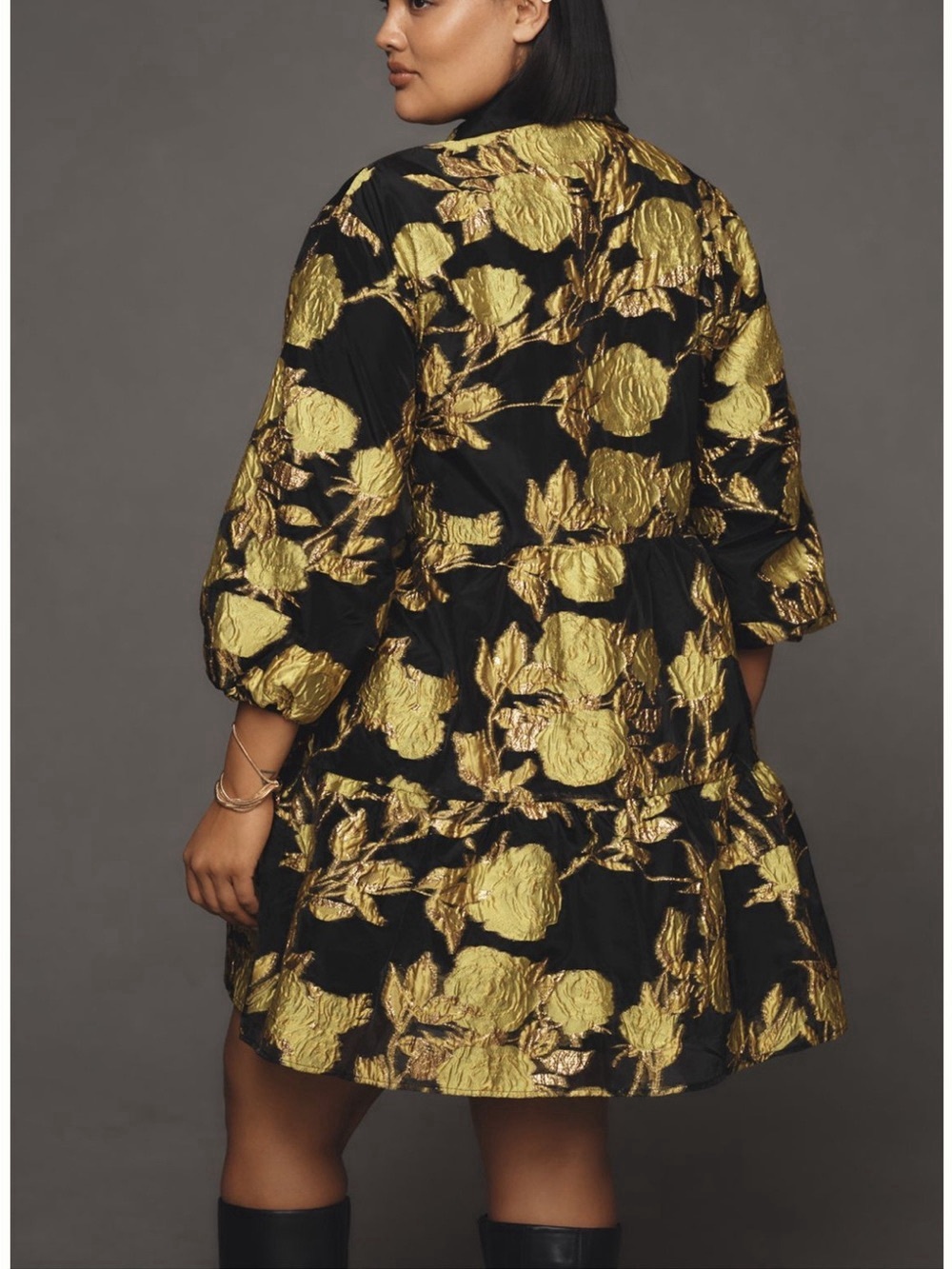 Anthropologie Maeve The Bettina Jacquard Mini Shirt Dress  NWT Sz M - Picture 7 of 14